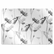 Decormat Podloga za pisarniški stol Poppy seed flower 120x90 cm 15 cm