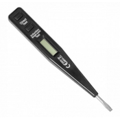 IR 5-v-1 elektronski tester napetosti 12–250 V z zaslonom – indukcija, prevodnost, enosmerna polarnost, črna