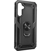 AVIZAR Ovitek za Samsung A25 5G Hybrid Ring magnetno držalo, Črna, (5000011917)