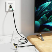 Ugreen Omrežni patchcord STP RJ45 Cat 7 5m črn