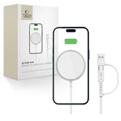Tech-Protect QI15W-A44 magnetni MagSafe brezžični polnilec bel (5906302380329)