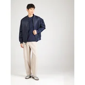 Calvin Klein Majica Micro Logo LV04LC255G Mornarsko modra Regular Fit
