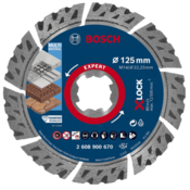 BOSCH Professional diamantna rezalna plošča EXPERT MultiMaterial X-LOCK, 125 x 22,23 x 2,4 x 12 mm (2608900670)