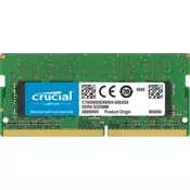 Crucial 8GB DDR4-2400 SODIMM PC4-19200 CL17, 1.2V Single Ranked