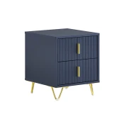 SoBuy SoBuy Nočna omarica z 2 predaloma, modra, 40 x 40 x 47 cm, (5000018643)