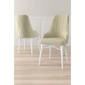 Hanah Home Set stolica Neta, 46x95x42 cm, 6 komada, Krem-bele