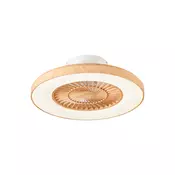 Stropni ventilator z lesnim potiskom z učinkom zvezd 60 cm vklj. LED zatemnitev z daljinskim upravljalnikom - Climo