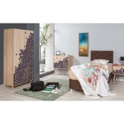 Hanah Home Ormar Stil-123, 90x192x52 cm, Šareni