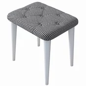 Lessentiel Maison Tabure 45x45x35cm, Crno-Belo