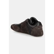 Usnjene superge MM6 Maison Margiela črna barva, S66WS0106.P6435.T8009