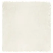 Tepih od umjetne ovcje kože TAFALLA Bijela 120 x 120 cm