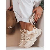 Sneakersy damskie EASYPACE beżowe Dstreet