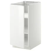METOD Podni element s policama, bela/Ringhult bela, 40x60 cm
