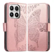 GS Ovitek s preklopom za Xiaomi 17, metuljček, roza