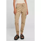 Womens High Waisted Cargo Tracksuit Pants Unionbeige