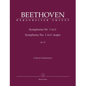 BEETHOVEN:SYMPHONY NO.1 IN C OP.21 CRITICAL COMMRNTARY