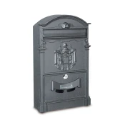 Poštansko sanduce Orhideja 41x26x9 antracit-crna Technomax