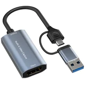 Pretvornik HDMI na USB Xput, kartica za urejanje, snemanje videoposnetkov iz HDMI na računalnik, HDMI 1080p/60Hz
