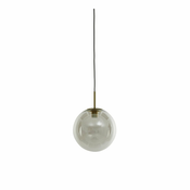 Viseča svetilka v bronasti barvi s steklenim senčilom o 40 cm Medina – Light & Living