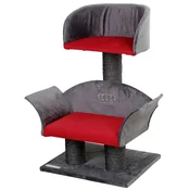 Kerbl 415642 Cat Tree Lounge Deluxe Grey and Red 81548