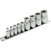 Extol Premium Vtična glava notranji TORX , nastavljeno 9ks, 1/4,1/2, CrV