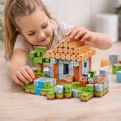 Magnetni gradbeni bloki – 3D konstrukcije (312 kosov)