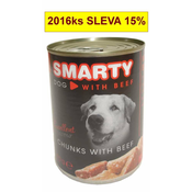 Smarty Dog Kosmiči govejega mesa, pločevinka 410 g