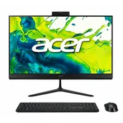 Računalo AiO ACER Aspire C24-1300 DQ.BMJEX.002 / 23,8 FHD IPS, Core i3 1305U, 16GB, 1TB SSD, Intel HD 5670, WiFi, tipkovnica, miš, bez OS, crno