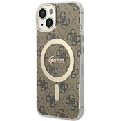 Guess GUHMP13MH4STW iPhone 13/14/15 6.1 brown hardcase 4G MagSafe (GUHMP13MH4STW)