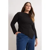 Trendyol Curve Ženska bluza Tbbaw26Af00131, Crna