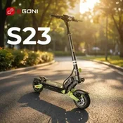EGONI električni skiro S23 | 800 W motor | do 60 km dosega | dvojno vzmetenje | Udobna mestna mobilnost