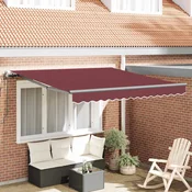 vidaXL vidaXL Avtomatsko zložljiva tenda bordo 300x250 cm, (21366844)