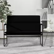 Vidaxl vidaXL Klop, črna, 100x64x80 cm, oblazinjena z umetnim usnjem