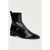 Billi Bi gležnarski čevlji ženski usnjeni Black calf 80