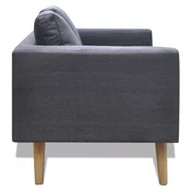 MAISON CHIC kavč - Sofa - Kanape dvosed iz blaga temno sive barve, (21727381)