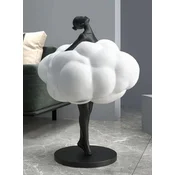 Casa Padrino luxury designer decorative sculpture dancer black/white A� 49 x H. 75 cm - Resin decorative figure - Luxury designer decorative accessories - Luxury quality - Made in Italy