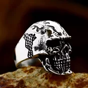 Prstan Skull Biker - SS8-1259R