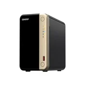 QNAP TS-264 NAS Tower Intel® Celeron® N5095 8 GB 0 TB QNAP QTS Crno, Zlatno