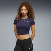 PUMA WARDROBE Essentials Baby Tee Women, Clothing, Deep Plum, XL