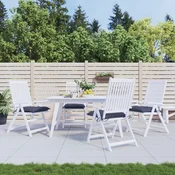 Vidaxl vidaXL Blazine za stole, 4 kosi, temno modre, 50x50x7 cm, blago