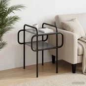vidaXL Klubska miza Siva Sonoma 40 x 40 x 51 cm Inženirski les