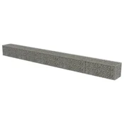 Vidaxl Gabionska stena s pokrovi iz pocinkanega jekla 600x50x50 cm