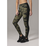 Urban Classics Curvy Pajkice Camo Stripe, zelena