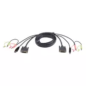 ATEN 1.8M USB DVI-D Single Link KVM Cable (2L-7D02U)