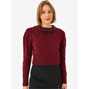 Bianco Lucci Pulover Pullover burgund