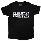 Public Enemy Majica Crosshairs Logo Unisex Black L
