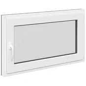 Vidaxl Okno za klet RISOR 100 x 60 cm PVC in steklo Antracit