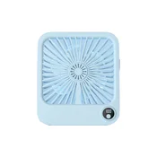 WOWO Namizni ventilator z nastavljivim stojalom in zaslonom, moder