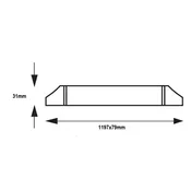 master LED LED linearna svetilka 120cm 54W 6500K 5800lm IP20