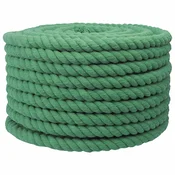 vidaXL Vrv Zelena 2 x 2 x 10000 cm Bombaž